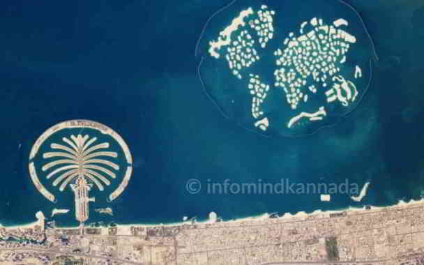 can the palm island be seen from space in kannada