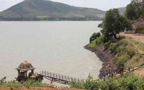 santhisagara lake davangere in kannada
