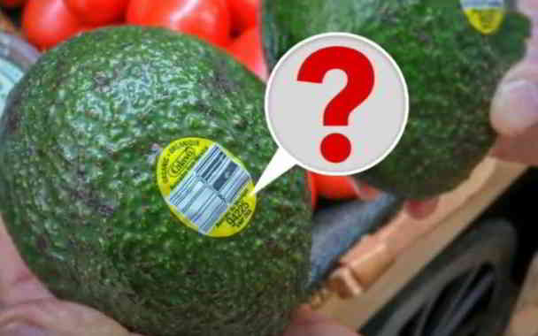 what is the meaning of stickers on fruits in kannada